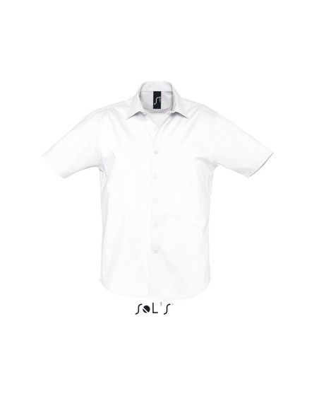 S-SO17030-SOL'S BROADWAY - SHORT SLEEVE STRETCH MEN'S SHIRT