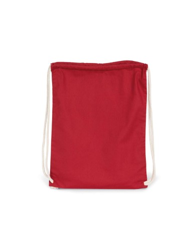 KIM-KI0139-ORGANIC COTTON BACKPACK WITH DRAWSTRING CARRY HANDLES