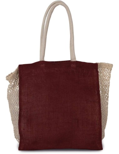 KIM-KI0281-SHOPPING BAG WITH MESH GUSSET