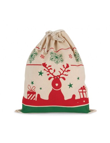 KIM-KI0735-DRAWSTRING BAG WITH CHRISTMAS PATTERNS