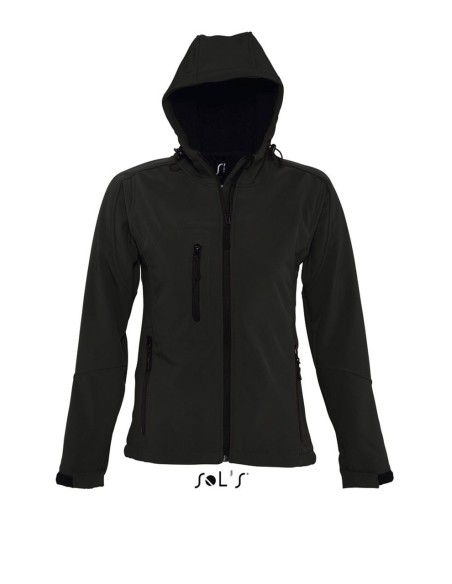 S-SO46802-SOL'S REPLAY WOMEN - HOODED SOFTSHELL