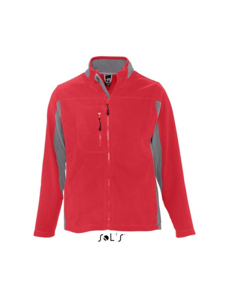 S-SO55500-SOL'S NORDIC - MEN’S TWO-COLOUR ZIPPED FLEECE JACKET