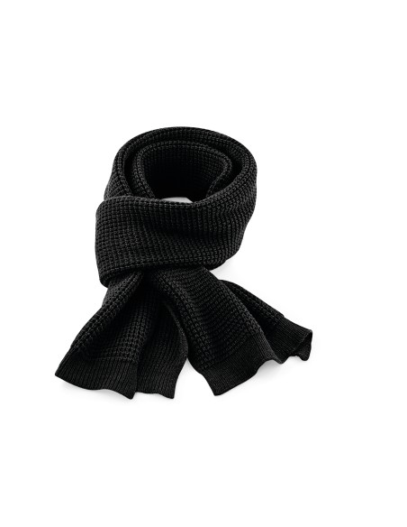 B-B424-Classic Waffle Knit Scarf