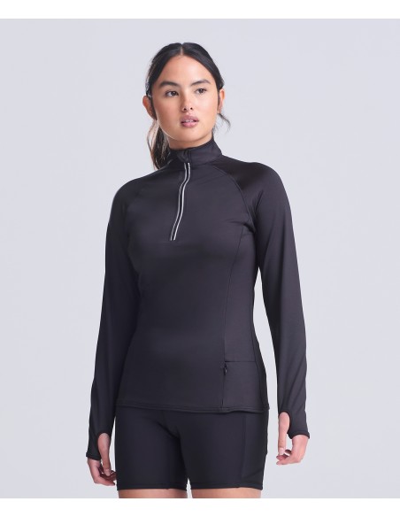 AWD-JC035-Womens Cool-Flex 1/2 Zip Top