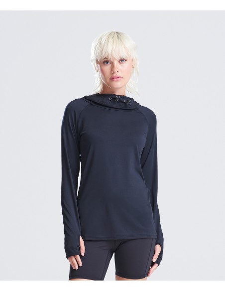 AWD-JC038-Womens Cool Cowl Neck Top
