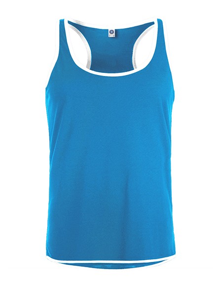 S-SW305-Mens Contrast Sports Vest