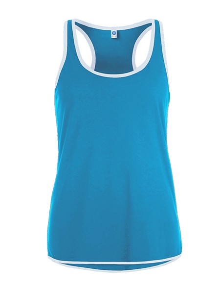 S-SW405-Ladies Contrast Sports Vest