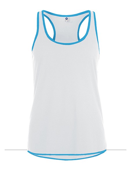 S-SW405-Ladies Contrast Sports Vest