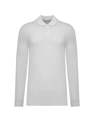 KAR-K2027-MEN’S ORGANIC 180 PIQUÉ POLO SHIRT LONG SLEEVES