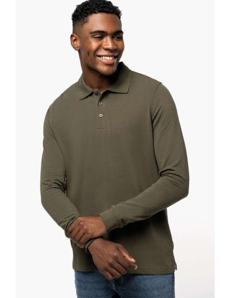 KAR-K243-MEN'S LONG-SLEEVED POLO SHIRT