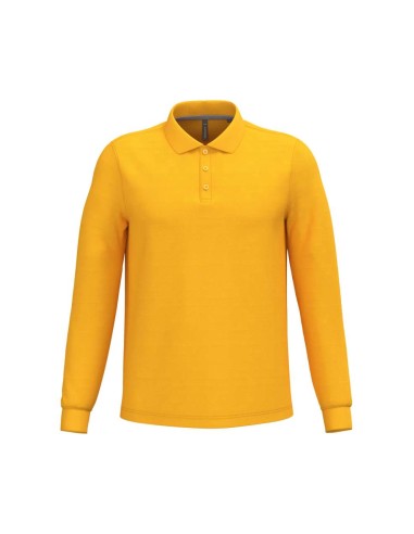 KAR-K243-MEN'S LONG-SLEEVED POLO SHIRT