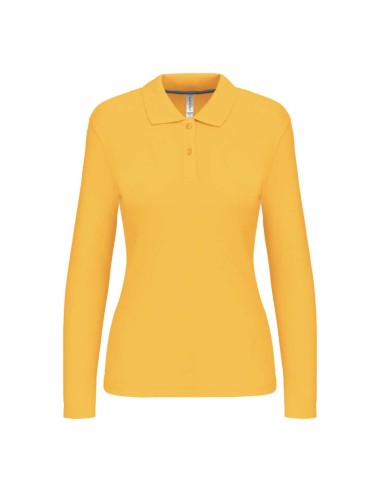 KAR-K244-LADIES' LONG-SLEEVED POLO SHIRT