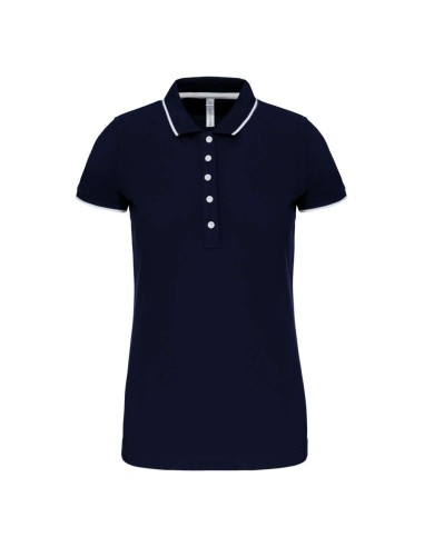 KAR-K252-LADIES' SHORT-SLEEVED PIQUÉ KNIT POLO SHIRT