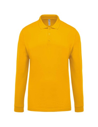 KAR-K256-MEN'S LONG-SLEEVED PIQUÉ POLO SHIRT