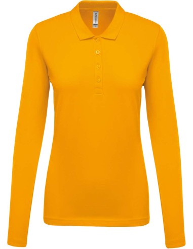KAR-K257-LADIES’ LONG-SLEEVED PIQUÉ POLO SHIRT