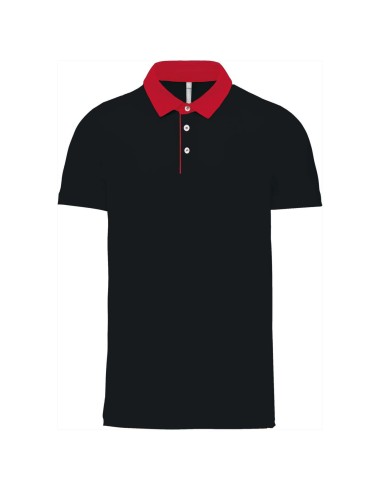 KAR-K260-MEN'S TWO-TONE JERSEY POLO SHIRT