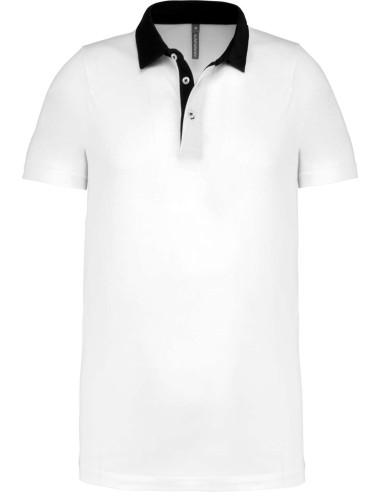 KAR-K260-MEN'S TWO-TONE JERSEY POLO SHIRT