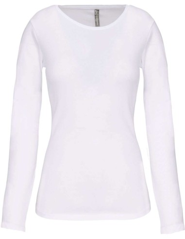 KAR-K3017-LADIES LONG-SLEEVED CREW NECK T-SHIRT