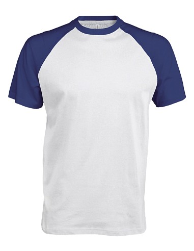 KAR-K330-Base ball - T-shirt bicolore manches courtes