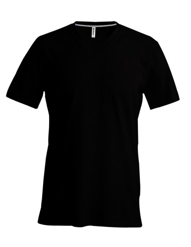 KAR-K357-T-shirt col V manches courtes