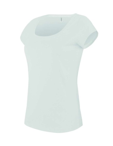 KAR-K384-LADIES’ BOAT NECK SHORT-SLEEVED T-SHIRT