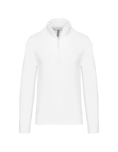 KAR-K487-ZIPPED NECK SWEATSHIRT