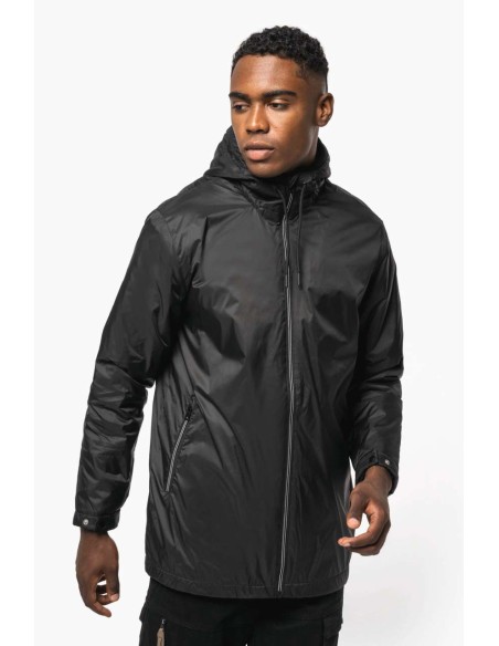 KAR-K6153-UNISEX HOODED JACKET WITH MICRO-POLARFLEECE LINING