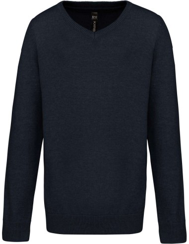 KAR-K9109-KIDS' V-NECK JUMPER