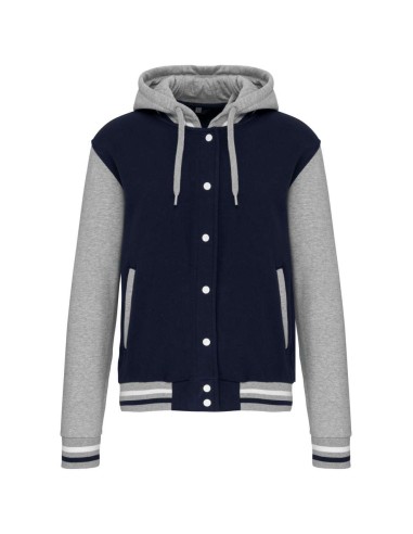 KAR-K4003-UNISEX TEDDY JACKET WITH HOOD