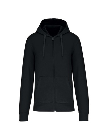 KAR-K4030-MEN'S ECO-FRIENDLY HOODED SWEATSHIRT WITH ZIP FASTENING