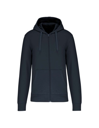 KAR-K4030-MEN'S ECO-FRIENDLY HOODED SWEATSHIRT WITH ZIP FASTENING
