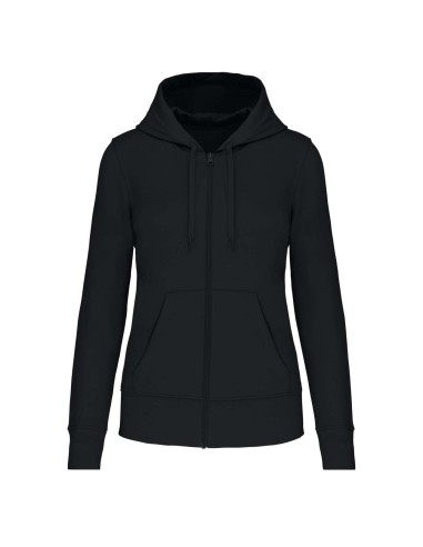 KAR-K4031-LADIES' ECO-FRIENDLY ZIPPED HOODED SWEATSHIRT