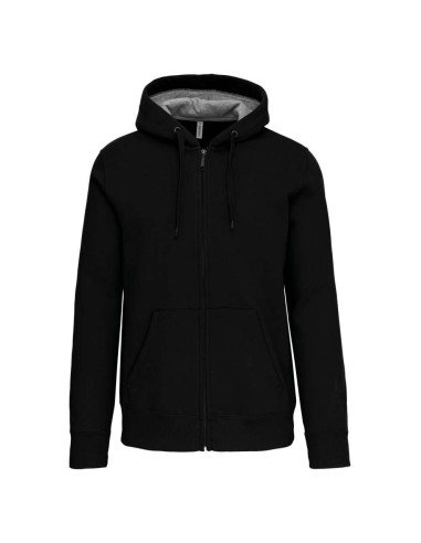KAR-K444-FULL ZIP HOODED SWEATSHIRT