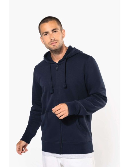 KAR-K454-MEN'S FULL ZIP HOODED SWEATSHIRT