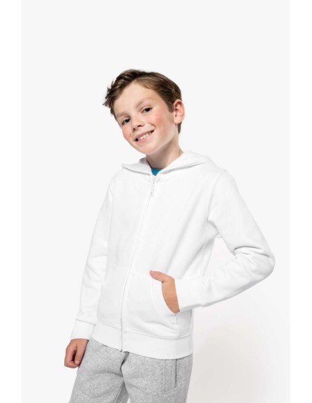 KAR-K455-KIDS FULL ZIP HOODED SWEATSHIRT