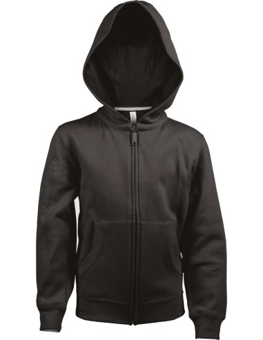 KAR-K455-KIDS FULL ZIP HOODED SWEATSHIRT