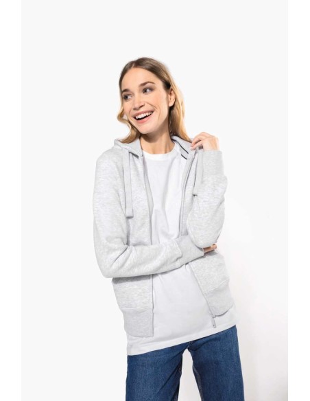 KAR-K464-LADIES' FULL ZIP HOODED SWEATSHIRT