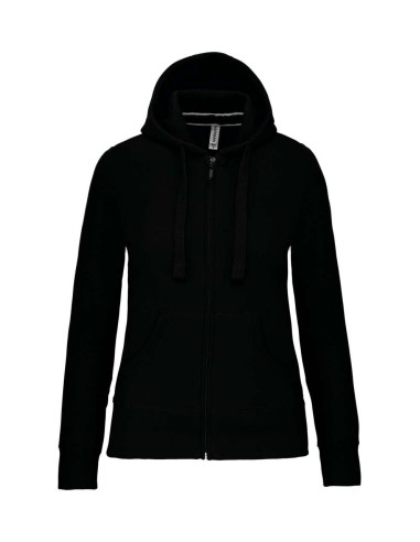 KAR-K464-LADIES' FULL ZIP HOODED SWEATSHIRT