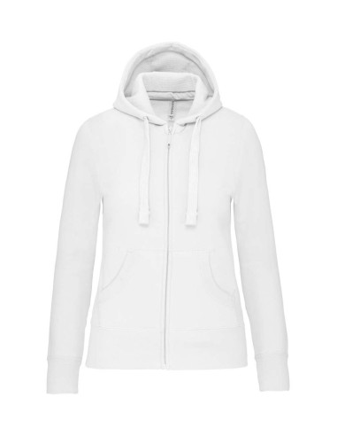 KAR-K464-LADIES' FULL ZIP HOODED SWEATSHIRT