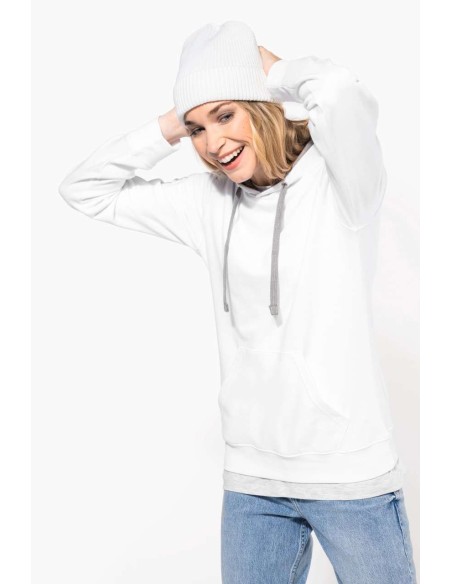 KAR-K465-LADIES’ CONTRAST HOODED SWEATSHIRT