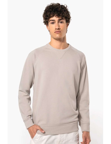 KAR-K480-MEN'S ORGANIC COTTON CREW NECK RAGLAN SLEEVE SWEATSHIRT