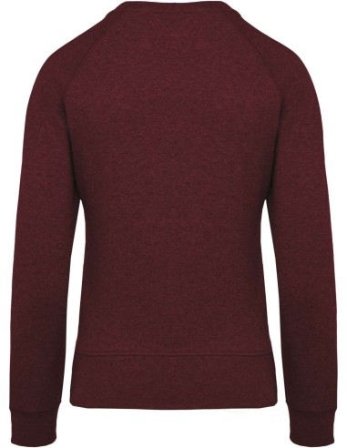 KAR-K481-LADIES’ ORGANIC COTTON CREW NECK RAGLAN SLEEVE SWEATSHIRT