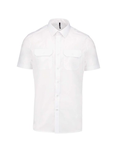 KAR-K503-MEN'S SHORT-SLEEVED PILOT SHIRT