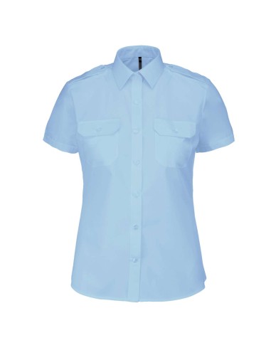 KAR-K504-LADIES’ SHORT-SLEEVED PILOT SHIRT