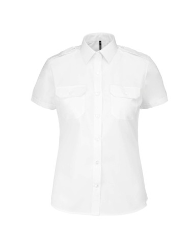 KAR-K504-LADIES’ SHORT-SLEEVED PILOT SHIRT