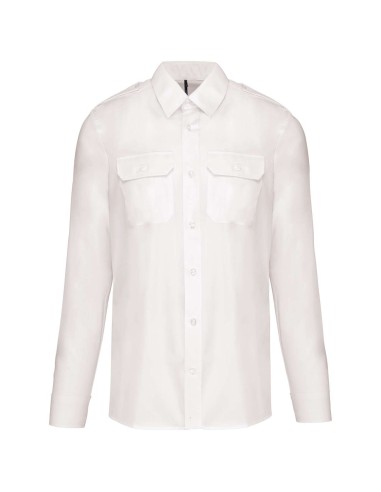 KAR-K505-MEN'S LONG-SLEEVED PILOT SHIRT