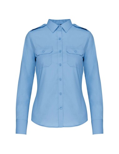 KAR-K506-LADIES’ LONG-SLEEVED PILOT SHIRT
