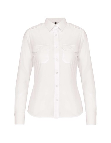 KAR-K506-LADIES’ LONG-SLEEVED PILOT SHIRT