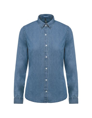 KAR-K509-LADIES’ DENIM SHIRT