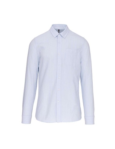 KAR-K516-LONG-SLEEVED WASHED OXFORD COTTON SHIRT